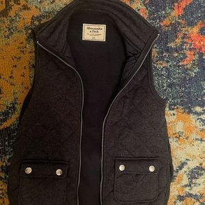 A&F quilted vest
